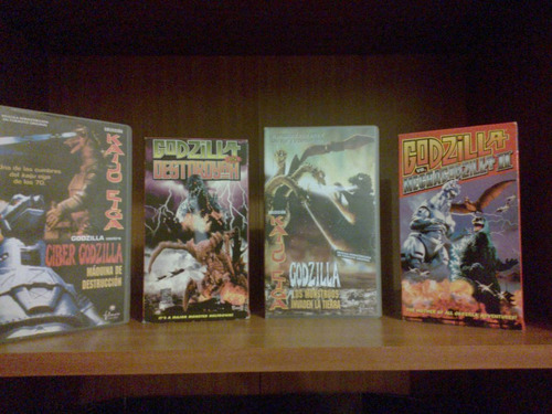 Godzilla Vhs Lote, Dvd Gamera,buragon Monsters
