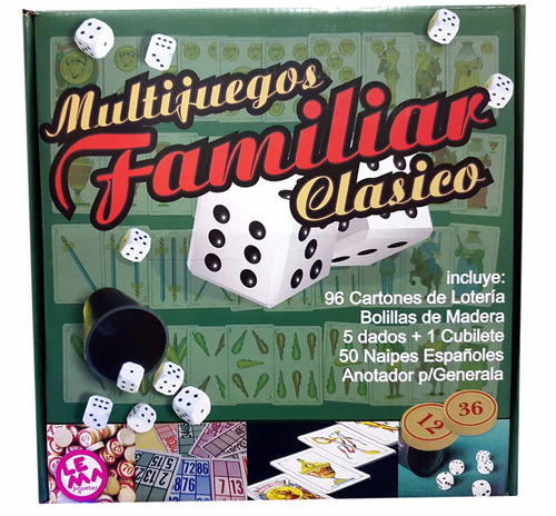 Multijuegos Familiar Clasico Lema Loteria Generala Naipes