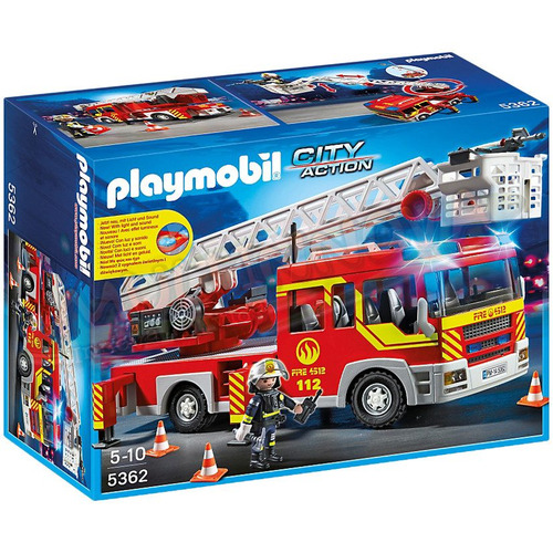 Playmobil 5362 Camión De Bomberos Escalera Luces Y Sonido