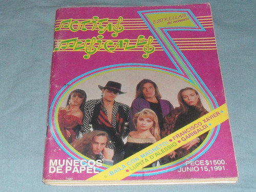 Revista Notitas Musicales Muñecos De Papel Sasha Bibi Gaytan