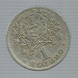 Portugal 1 Escudo 1928 Plata