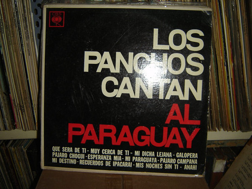 Los Panchos Cantan Al Paraguay  Bolero Lp Vinilo