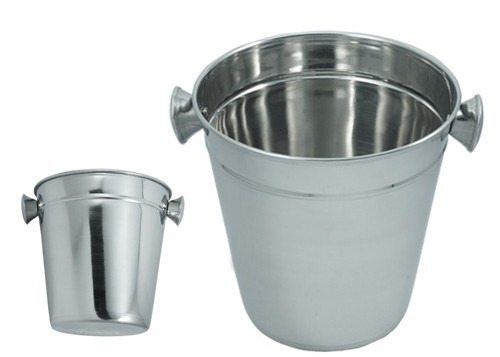 Balde Gelo Inox 4 Litros Champagne Cerveja Vinho 3 Peças