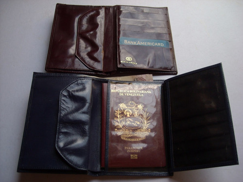 Porta Pasaporte Porta Documentos De Cuero