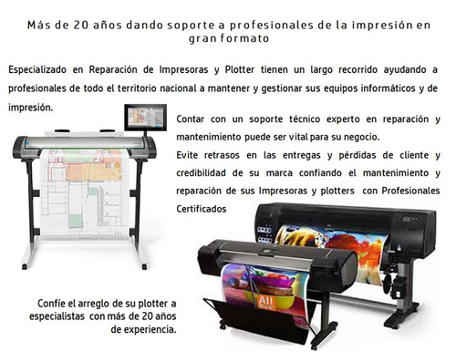 Imagen 2 de 7 de Servicio Técnico, Reparación De Impresoras Y Plotters