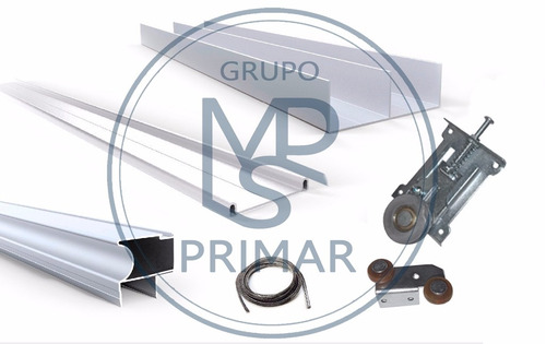 Kit Frente De Placard Aluminio Anodizado 300 X 260h 2puertas