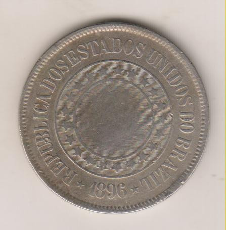 A294 - 200 Réis 1896 Moeda De Níquel Da República R$ 18,00