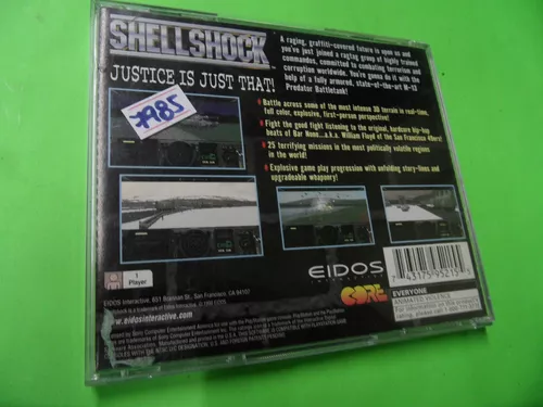 Shellshock PS1 Playstation 1 Eidos Shell SHOCK Game