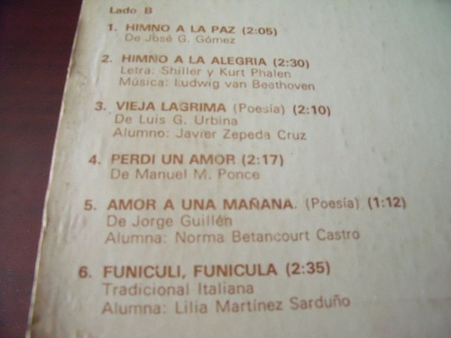 Lp David Alfaro Siqueiros, Himno A La Paz (Usado)