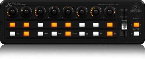 Controlador Superficie Control Fader Behringer X-touch Mini