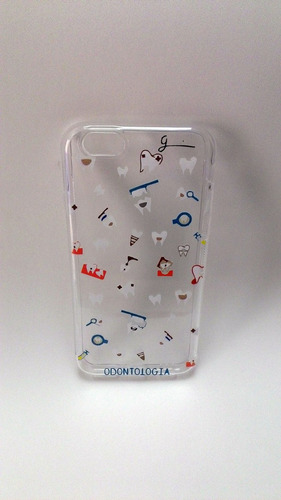 Capa Case Transparente Odontologia Para iPhone 6/6s