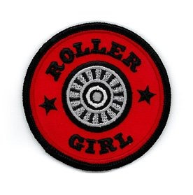 Roller Girl - Round Roller Skate Wheel Logo - 3  !