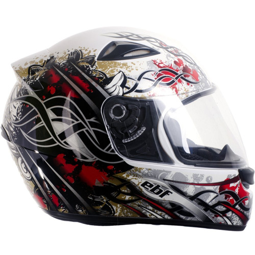 Capacete Esportivo Marca Ebf Eox Aztec Cor Branco Tamanho 60