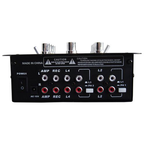 Imagen 4 de 5 de Combo Dj 500 Watts Potencia+mixer Usb Bluetooth+ 2 Bafles 12