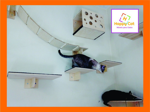 Kit Prateleira Para Gatos C/ 10 Unidades--