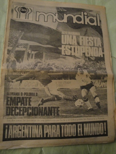 Diario Clarin Argentina Campeon Mundial 1978 Inaguracion