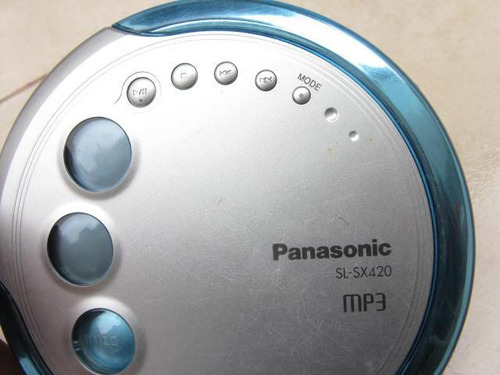 Imagen 3 de 5 de Psicodelia: Panasonic Discman Mp3 Azul Plomo Funciona Dly