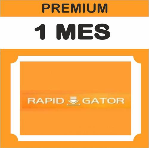 Cuenta Premium Rapidgator X 30 Dias - 1 Mes 100% Garantizada