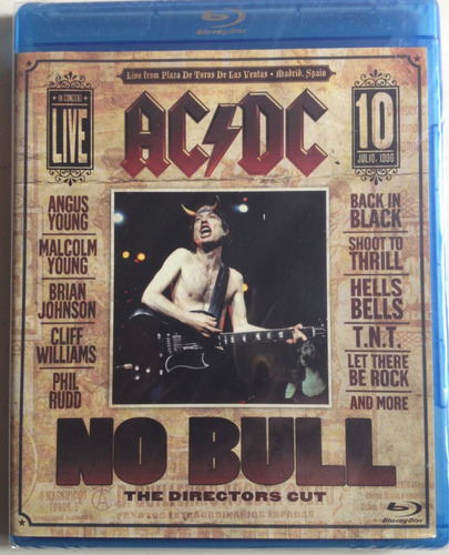 Ac Dc No Bull Blu Ray Disc  Importado Usa