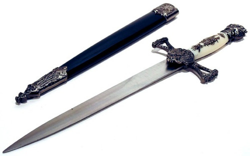 Mini Espada Cavaleiro Templario Com Bainha Mod Ke0908