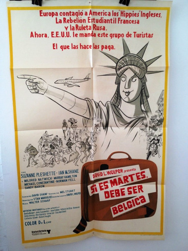 Afiche De Cine Original - Si Es Martes Debe Ser Belgica