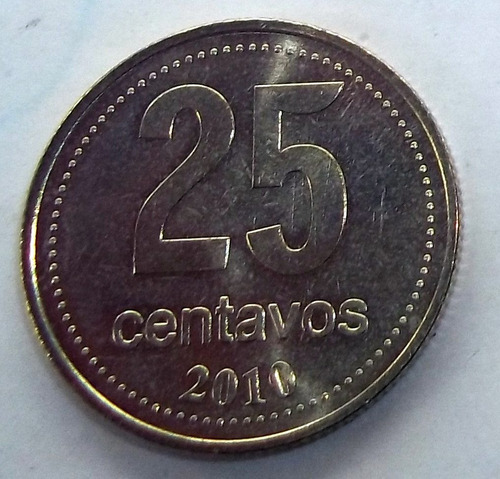 Argentina 25 Centavos 2010 Moneda S/circular Leer Detalle