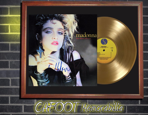 Madonna  Madonna  Tapa Lp Firmada Disco Oro Enmarcados