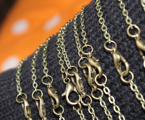 2 Cadenas Collar P/ Elaborar Diseño Artesanal Combo