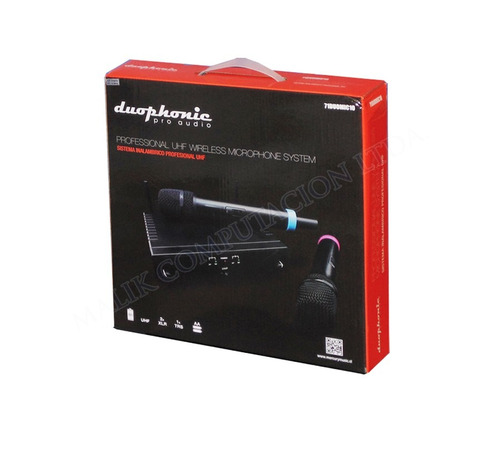 Duophonic 2 Set Micrófono Inalámbrico Uhf Última Generación