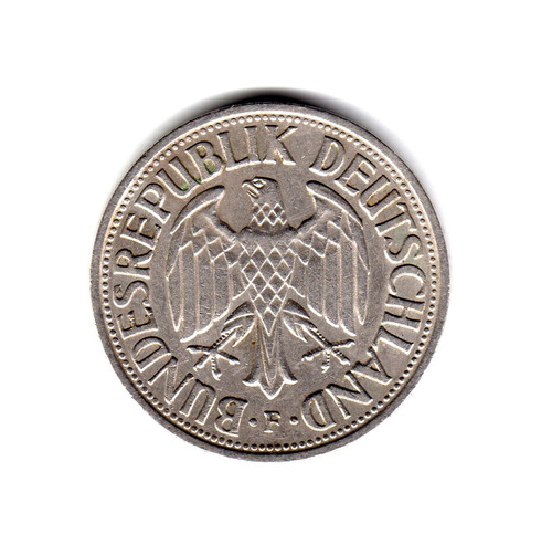 Moneda Alemania Republica Federal 1 Marco 1959 F Km#110