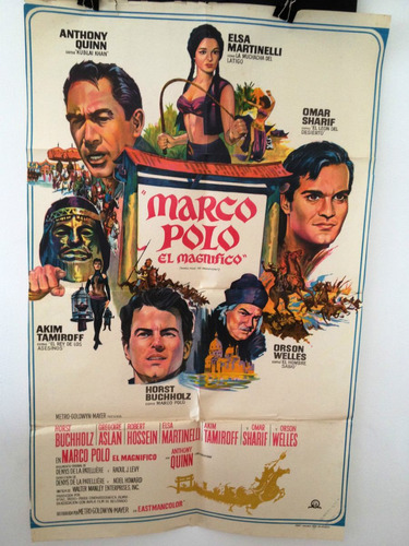 Afiche De Cine Original - Marco Polo El Magnifico