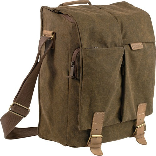 A2550 Africa Series Slim Satchel Brown National Geographic