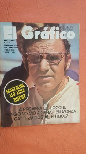El Grafico 2779 9/1/1973 Locche Fangio Boca