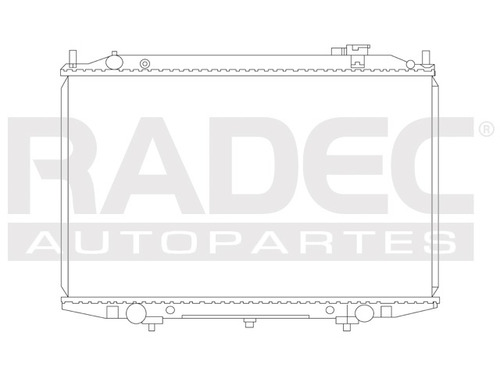 Radiador  D22 Diesel 08-11 L4 2.5 Lts Estandar