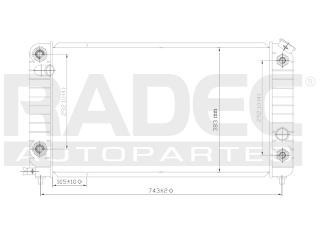 Radiador Chevrolet Blazer 1994-1995 V6 4.3 Lts 2en Auto