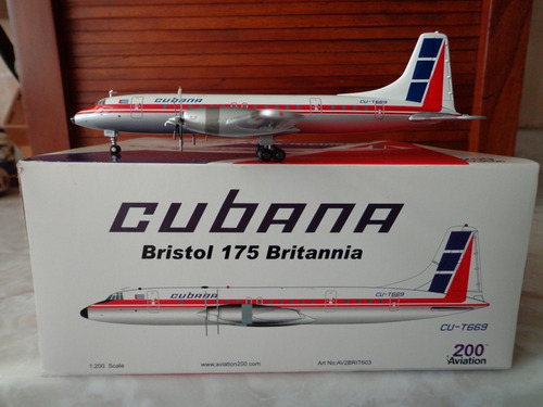 Avion Britannia 318 De Cubana Matricula Cu-t669 Escala 1:200