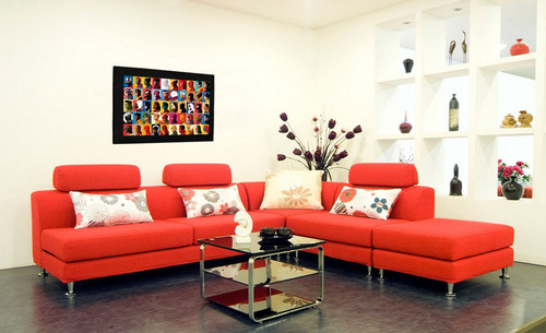 Imagen 3 de 3 de Cuadro 60x40cms Decorativo Marvel Faces+envío Gratis
