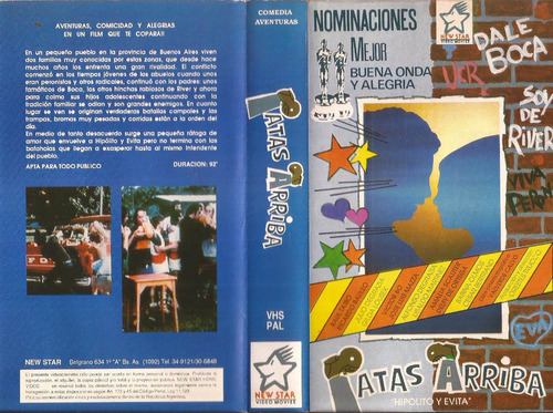 Patas Arriba Hipólito Y Evita Vhs Raúl Taibo Julio De Grazia