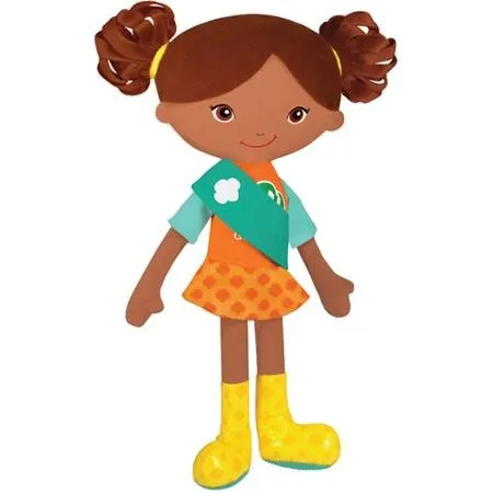 Girl Scout Amistad Carly Mu eca Americano Africano Env o gratis