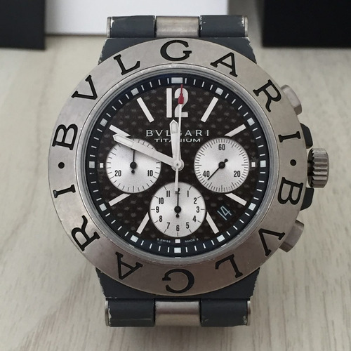 Original - Bulgari Titânio 44mm Cronógrafo Ti44tach Completo