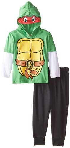 Conjunto De Niño De Tortugas Ninja Con Mascara Talla 4