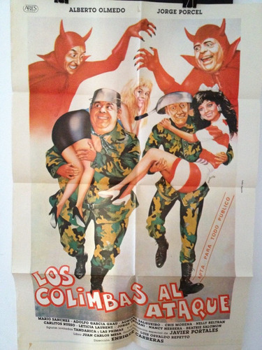 Afiche De Cine - Olmedo Porcel - Los Colimbas Al Ataque