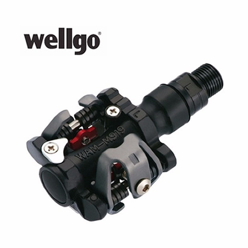 Imagem 4 de 6 de Pedal Clip Wellgo Mtb M919 Duplo Engate 9/16 Aluminio Preto