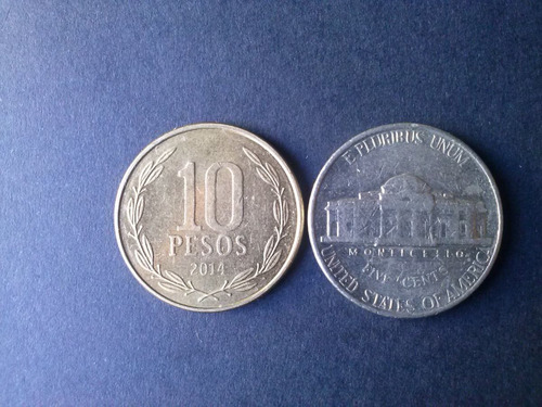 Moneda Estados Unidos Five Cents Níquel 1994 Ceca D