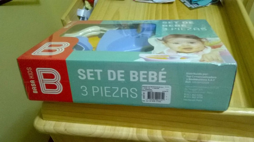 Plato Termico + Cubiertos + Vaso Tomatodo Para Bebe - Basa