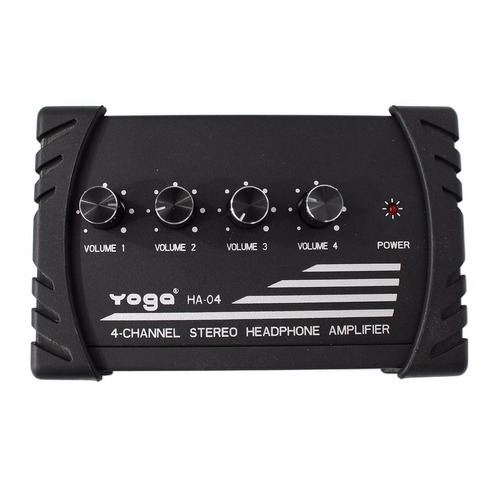 Amplificador De Fone 4 Saídas Canais Yoga Ha-04