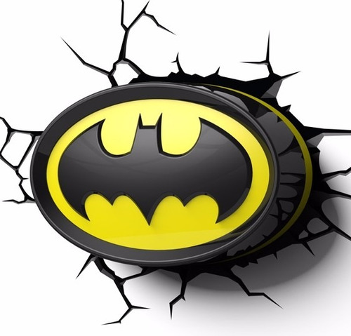 Batman Escudo 3d Deco Light Lámpara De Noche Encendido Touch | Envío gratis