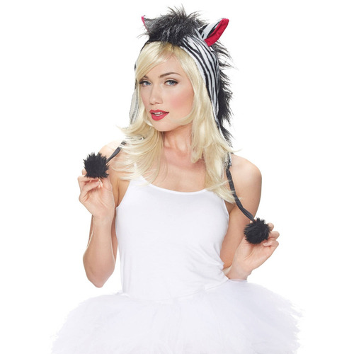Campana Blanco Negro Kit Adulto Halloween Accesorios