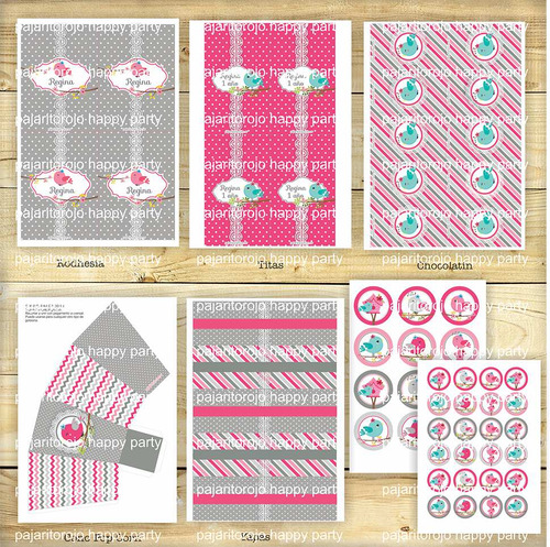 Kit Imprimible Pajaritos 2