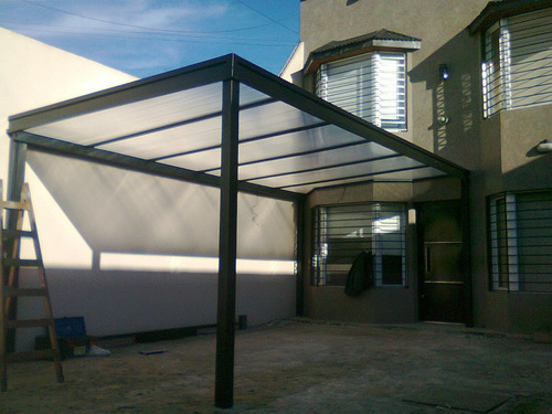 Imagen 5 de 10 de Techo Policarbonato Garage Pergola Cochera Cerramiento